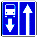 Дорога с полосой для маршрутных транспортных средств