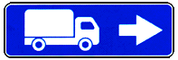 Направление движения для грузовых автомобилей