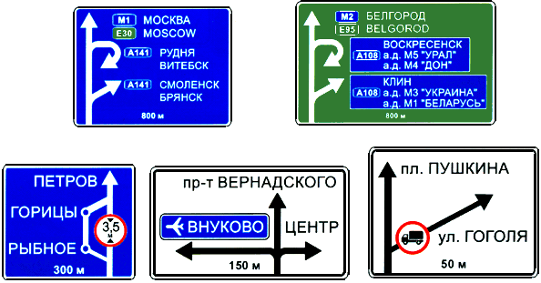Предварительный указатель направлений